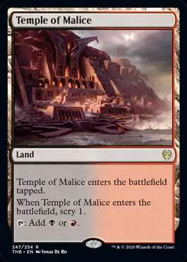 MtG Trading Card Game Theros Beyond Death Rare Temple of Malice #247