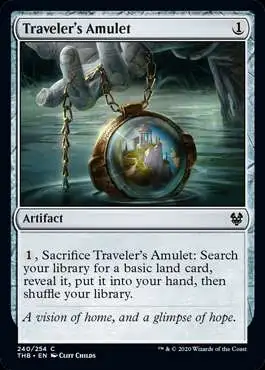 MtG Trading Card Game Theros Beyond Death Common Traveler's Amulet #240