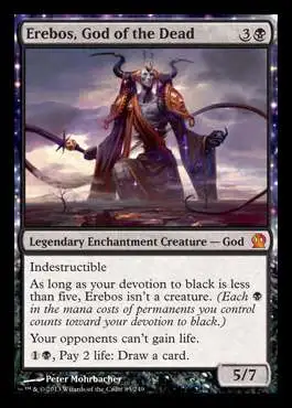 MtG Trading Card Game Theros Mythic Rare Erebos, God of the Dead #85 [Lightly Played FOIL] [Lightly Played]