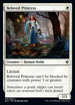 MtG Trading Card Game Throne of Eldraine Common Foil Beloved Princess #7