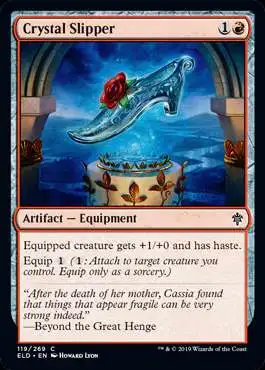 MtG Trading Card Game Throne of Eldraine Common Crystal Slipper #119