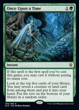 MtG Trading Card Game Throne of Eldraine Rare Foil Once Upon a Time #169