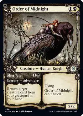 MtG Trading Card Game Throne of Eldraine Uncommon Order of Midnight // Alter Fate #288 [Showcase]