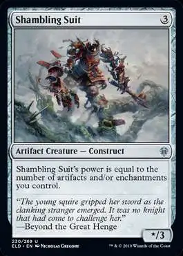 MtG Trading Card Game Throne of Eldraine Uncommon Foil Shambling Suit #230