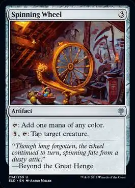 MtG Trading Card Game Throne of Eldraine Uncommon Foil Spinning Wheel #234