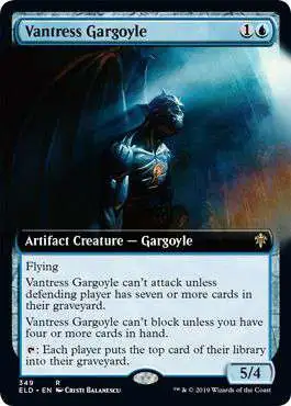 MtG Trading Card Game Throne of Eldraine Rare Vantress Gargoyle #349 [Extended Art]