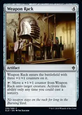 MtG Trading Card Game Throne of Eldraine Common Weapon Rack #236