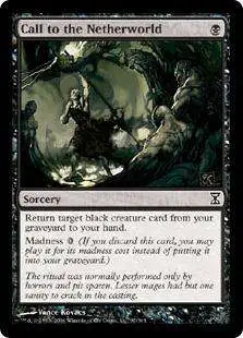 Magic The Gathering Trading Card Game Time Spiral Single Card Common Call  to the Netherworld 97 - ToyWiz
