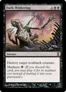 Magic The Gathering Trading Card Game Time Spiral Single Card Common Dark  Withering 101 - ToyWiz