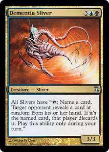 MtG Trading Card Game Time Spiral Uncommon Dementia Sliver #236