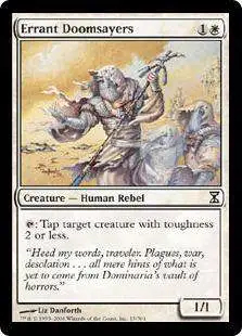 MtG Trading Card Game Time Spiral Common Errant Doomsayers #15