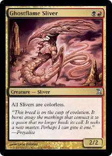 MtG Trading Card Game Time Spiral Uncommon Ghostflame Sliver #239