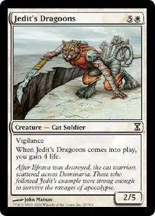 MtG Trading Card Game Time Spiral Common Jedit's Dragoons #25