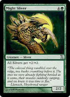 MtG Trading Card Game Time Spiral Uncommon Foil Might Sliver #205