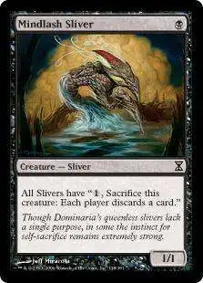 MtG Trading Card Game Time Spiral Common Mindlash Sliver #118