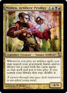 MtG Trading Card Game Time Spiral Rare Mishra, Artificer Prodigy #243