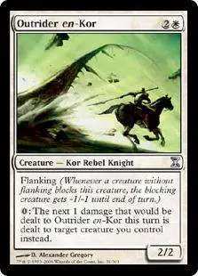 MtG Trading Card Game Time Spiral Uncommon Outrider en-Kor #31