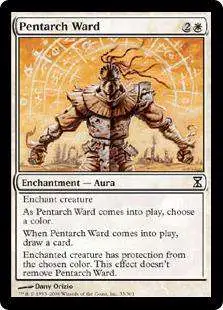 MtG Trading Card Game Time Spiral Common Pentarch Ward #33