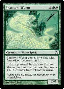 Magic The Gathering Trading Card Game Time Spiral Single Card Uncommon  Phantom Wurm 211 - ToyWiz