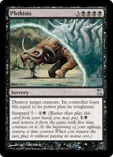 MtG Trading Card Game Time Spiral Uncommon Phthisis #122