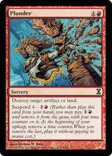 MtG Trading Card Game Time Spiral Common Plunder #174