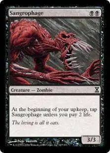 MtG Trading Card Game Time Spiral Common Sangrophage #127