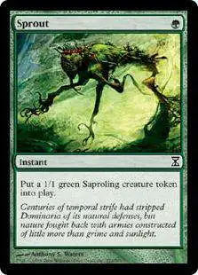 MtG Trading Card Game Time Spiral Common Sprout #221