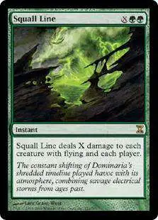 MtG Trading Card Game Time Spiral Rare Squall Line #222