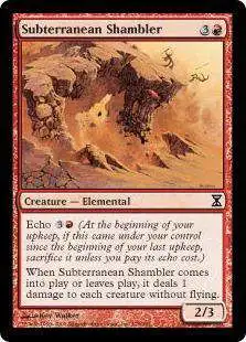 MtG Trading Card Game Time Spiral Common Subterranean Shambler #178