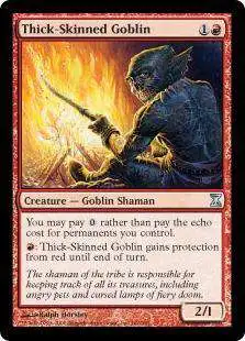 MtG Trading Card Game Time Spiral Uncommon Thick-Skinned Goblin #182