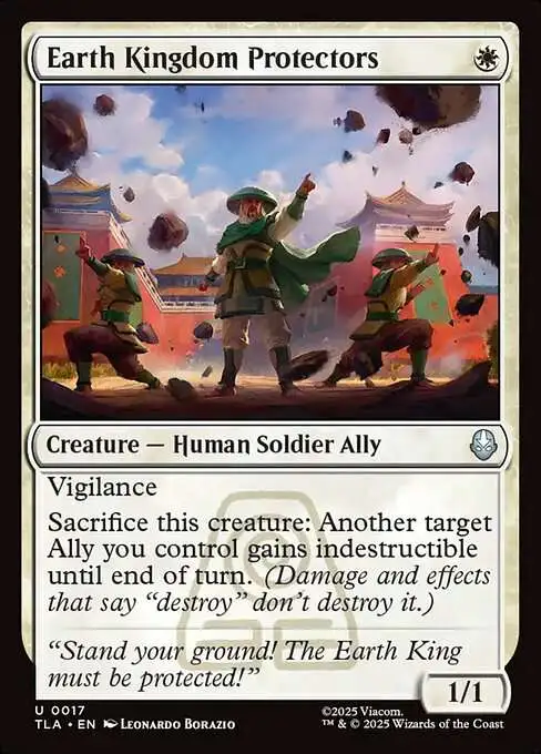 Magic The Gathering Avatar the Last Airbender Single Card Uncommon Earth  Kingdom Protectors 17 - ToyWiz