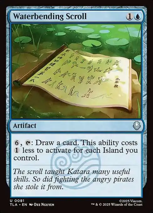 MtG Avatar the Last Airbender Uncommon Waterbending Scroll #81