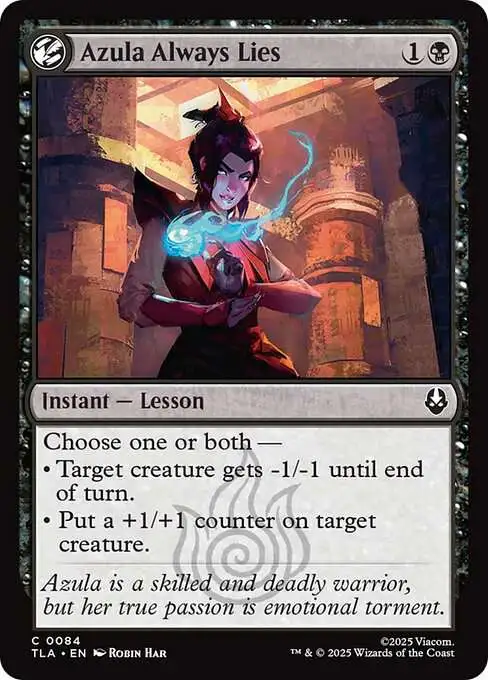MtG Avatar the Last Airbender Common Azula Always Lies #84 MtG Avatar the Last Airbender Common Azula Always Lies #84