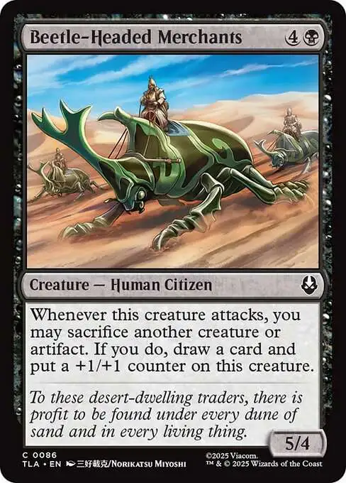 Magic The Gathering Avatar the Last Airbender Single Card Common  Beetle-Headed Merchants 86 - ToyWiz