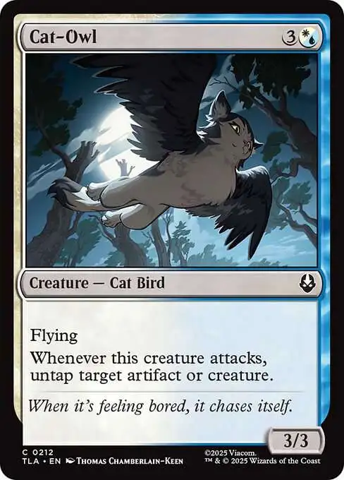 MtG Avatar the Last Airbender Common Cat-Owl #212