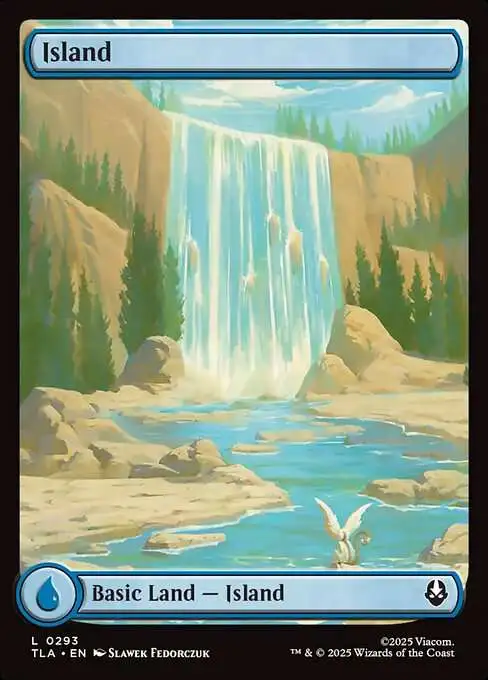 mtg card that makes all lands islands Island 0104 Full Art Land Universes Beyond: Assassins Creed Magic S2808* Moonring Island