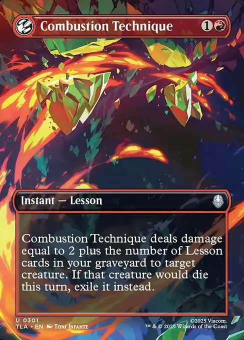 MtG Avatar the Last Airbender Uncommon Combustion Technique #301 [Borderless Scene Book 2]