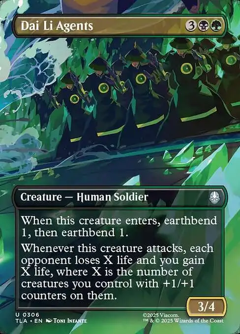 MtG Avatar the Last Airbender Uncommon Dai Li Agents #306 [Borderless Scene Book 2]
