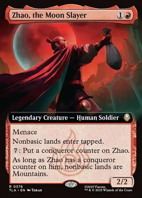 Magic The Gathering Avatar the Last Airbender Single Card Rare Zhao, the  Moon Slayer 376 Extended Art - ToyWiz