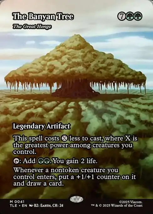 MtG Avatar the Last Airbender Mythic Rare The Banyan Tree // #41 [Borderless Source Material]