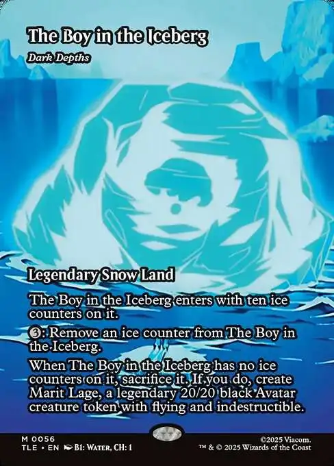 MtG Avatar the Last Airbender Mythic Rare The Boy in the Iceberg // #56 [Borderless Source Material]
