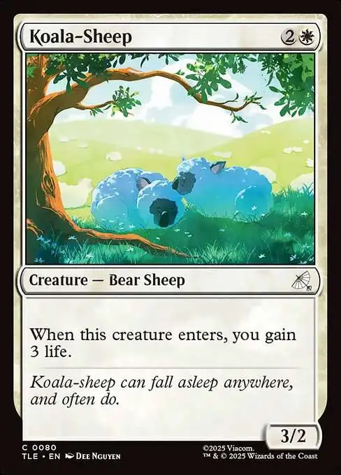 MtG Avatar the Last Airbender Common Koala-Sheep #80 [Jumpstart]