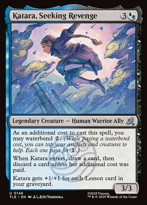 Magic The Gathering Avatar the Last Airbender Single Card Uncommon Katara,  Seeking Revenge 148 Jumpstart - ToyWiz