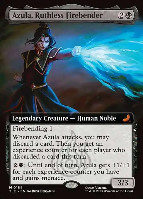 Magic The Gathering Avatar the Last Airbender Single Card Mythic Rare  Azula, Ruthless Firebender 184 Jumpstart Extended Art - ToyWiz