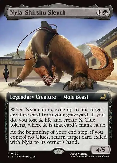MtG Avatar the Last Airbender Rare Nyla, Shirshu Sleuth #190 [Jumpstart Extended Art]