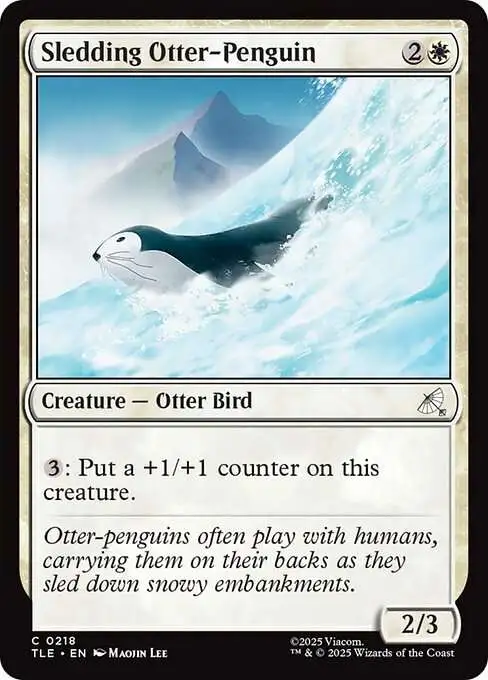 MtG Avatar the Last Airbender Common Sledding Otter-Penguin #218 [Jumpstart]