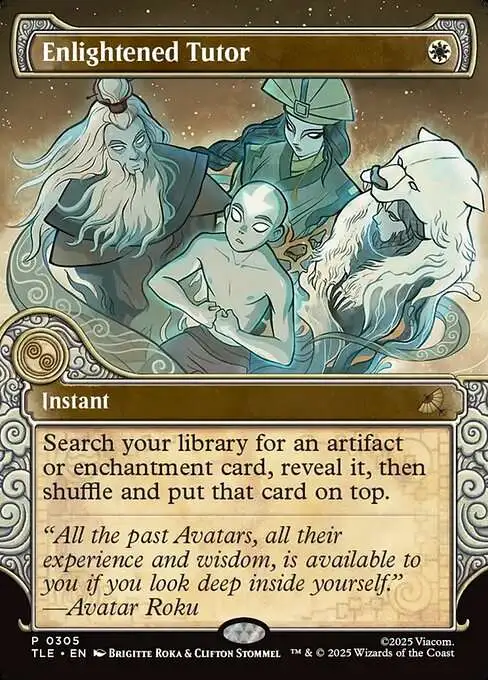 MtG Avatar the Last Airbender Rare Enlightened Tutor #305 [Commander Bundle]