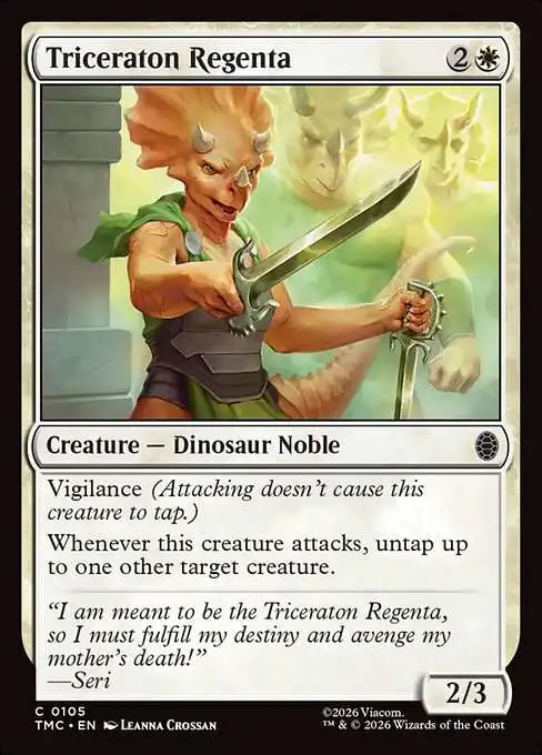 Magic The Gathering Teenage Mutant Ninja Turtles Eternal Single Card Common  Triceraton Regenta 105 Turtle Team-Up FOIL - ToyWiz