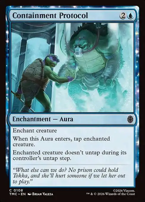 Magic The Gathering Teenage Mutant Ninja Turtles Eternal Single Card Common  Containment Protocol 108 Turtle Team-Up - ToyWiz