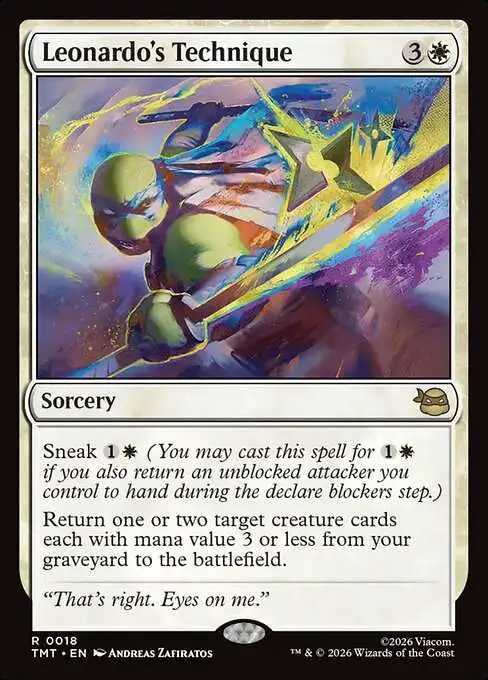 Magic The Gathering Teenage Mutant Ninja Turtles Single Card Rare